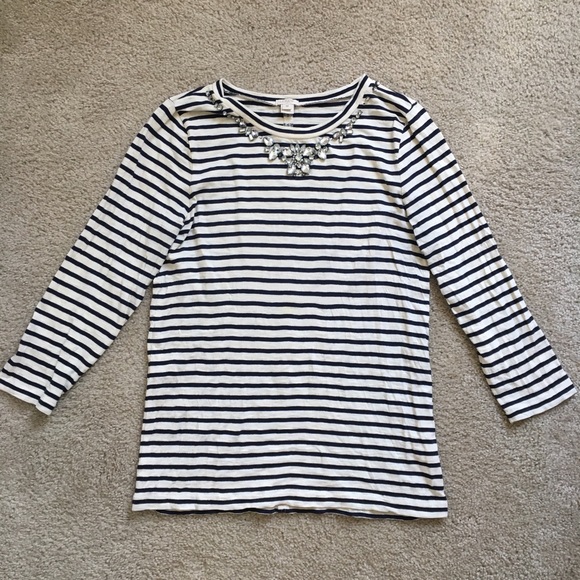 J. Crew Factory Tops - J. Crew Factory Striped Top